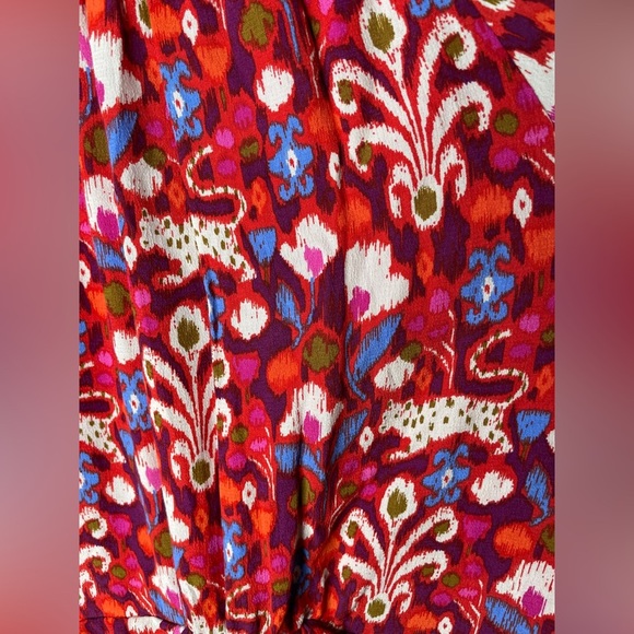 By Anthropologie Robin Tiered Mini Dress Women’s Size Medium in Raspberry Pink - Picture 10 of 10